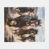 Couverture Polaire Stampede sauvage (Devant (Horizontal))