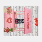 Couverture Polaire Stand de baisers de la Saint-Valentin pour Berger (Devant (Horizontal))