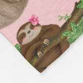Couverture Polaire Stanley Sloth & amis douillette polaire rose (Coin)