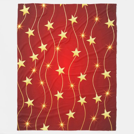 Couverture Polaire Star Adored Ruby Motif rouge (Devant)
