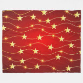 Couverture Polaire Star Adored Ruby Motif rouge (Devant (Horizontal))