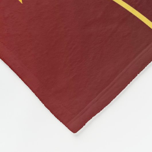 Couverture Polaire Star Adored Ruby Motif rouge (Coin)