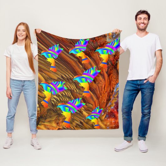 Couverture polaire Star Birds (En situation)