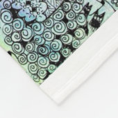 Couverture Polaire Star of David, Shabbat Shalom Blanket (Coin)