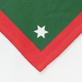 Couverture Polaire Star pattern penguin green red name (Coin)