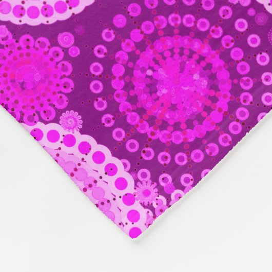 Couverture Polaire Starburds et pingwheel, améthyste violet (Coin)