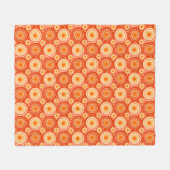 Couverture Polaire Starburds et pingwheel, mandarin orange (Devant (Horizontal))