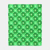 Couverture Polaire Starburds et pingwheel, vert pin foncé (Devant)