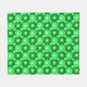 Couverture Polaire Starburds et pingwheel, vert pin foncé (Devant (Horizontal))