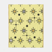 Couverture Polaire Starburts Ciel Atomique gris Jaune (Devant)
