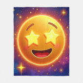 Couverture Polaire Starry Eyed Emoji Joy (Devant)