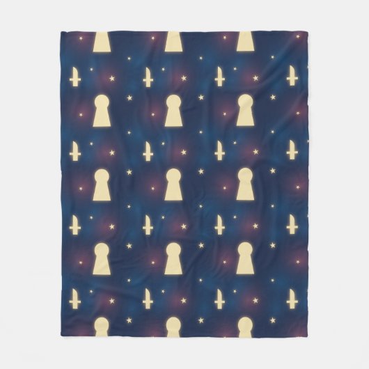 Couverture polaire Starry Night Knife Motif (Devant)