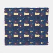 Couverture polaire Starry Night Knife Motif (Devant (Horizontal))
