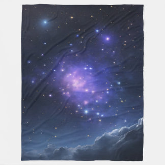 Couverture Polaire Starry Serenity : Stars in the Sky Printed Blanket