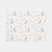 Couverture Polaire Starry Sparkle mignon voeu chiot (Devant (Horizontal))