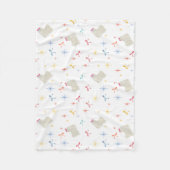 Couverture Polaire Starry Sparkle mignon voeu chiot (Devant)