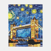 Couverture Polaire Starry Starry Night Londres Angleterre (Devant)