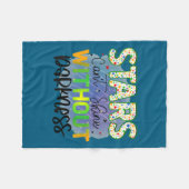 Couverture Polaire Stars Can't Shine Without Darkness Motivational Qu (Devant (Horizontal))