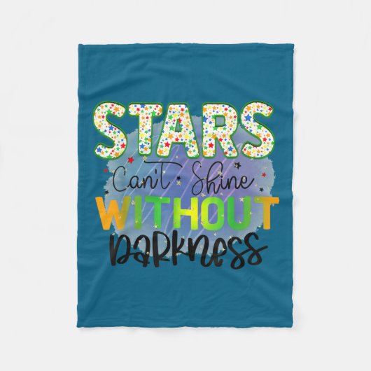 Couverture Polaire Stars Can't Shine Without Darkness Motivational Qu (Devant)