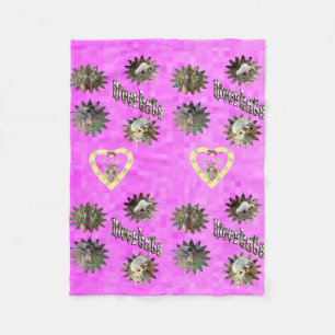 Couverture Polaire Stars Meerkat Rose Design, Petits