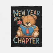 Couverture Polaire Start A New Chapter 2024 Cute Bear Adorable Teddy  (Devant)