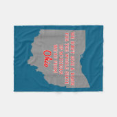 Couverture Polaire State Of Ohio We Don't Give A For Michigan  (Devant (Horizontal))