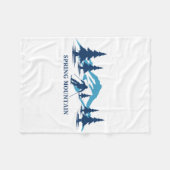Couverture Polaire Station de ski de Spring Mountain Pennsylvania Ski (Devant (Horizontal))