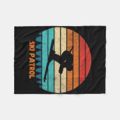 Couverture Polaire Station de ski d'hiver Ski de fond Sunse (Devant (Horizontal))