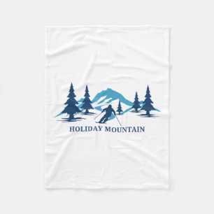 Couverture Polaire Station de ski Holiday Mountain New York Skiing Sk
