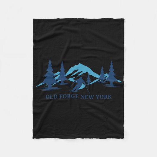 Couverture Polaire Station de ski Old Forge New York Ski (Devant)