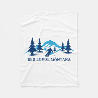 Couverture Polaire station de ski red lodge montana skieur ski 