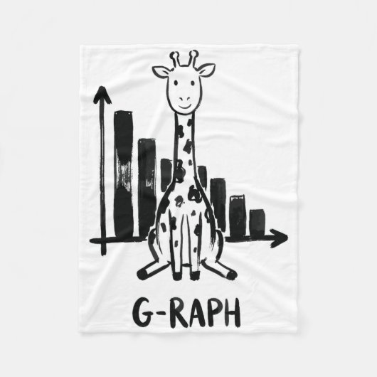 Couverture Polaire Statistiques de graphique de girafe Prof de maths (Devant)