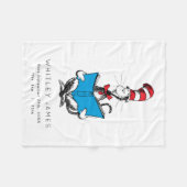 Couverture Polaire Statistiques de naissance de bébé Chat au Chapeau (Devant (Horizontal))
