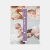 Couverture Polaire Statistiques de naissance moderne Collage photo (Devant)