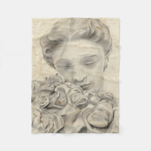 Couverture Polaire Statue dans le Jardin I (Devant)