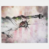 Couverture Polaire Statue de la Liberté (Devant (Horizontal))