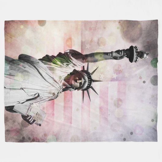 Couverture Polaire Statue de la Liberté (Devant (Horizontal))