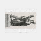 Couverture Polaire Statue de Saint André Apôtre avec croix (Devant (Horizontal))