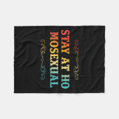 Couverture Polaire Stay At Ho Moual Funny Design  (Devant (Horizontal))