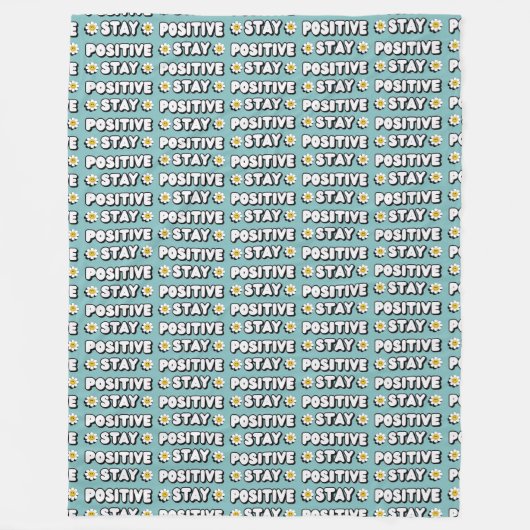 Couverture Polaire Stay Positive (Devant)