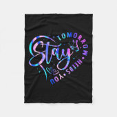 Couverture Polaire Stay Tomorrow Needs You Heart Suicide Prevention A (Devant)