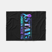 Couverture Polaire Stay Tomorrow Needs You Semicolon Suicide Preventi (Devant (Horizontal))