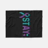 Couverture Polaire Stay Tomorrow Needs You Suicide Prevention Awarene (Devant (Horizontal))