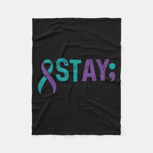 Couverture Polaire Stay Tomorrow Needs You Suicide Prevention Awarene (Devant)