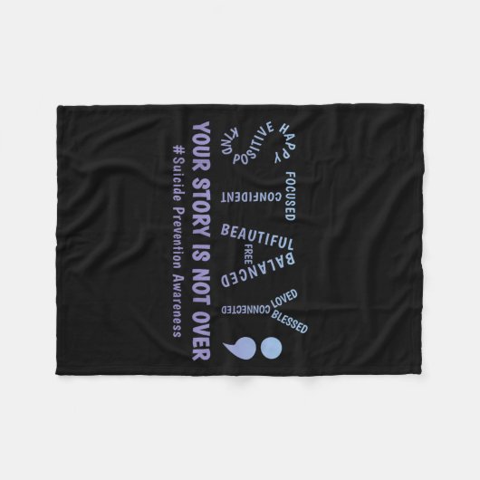 Couverture Polaire Stay Your Story Is Not Over Mental Health Suicide (Devant (Horizontal))