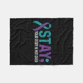 Couverture Polaire Stay Your Story Is Not Over Suicide Prevention Awa (Devant (Horizontal))