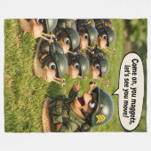 Couverture Polaire Steady army snail drill Sergeant fleece blanket (Devant (Horizontal))