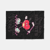 Couverture Polaire Stealing Hearts Like I Steal Pucks Funny Valentine (Devant (Horizontal))