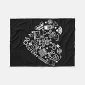 Couverture Polaire Steam Heart Shape Stem Enseignant Science Lover By (Devant (Horizontal))