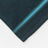 Couverture Polaire Steampunk, bleu glacé sur les pignons turquoises (Coin)